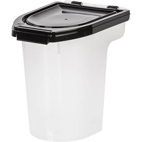 Iris Black Airtight Pet Food Storage Container, 8 qt. | Petco