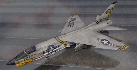 Vought F-8E Crusader 3D model | CGTrader