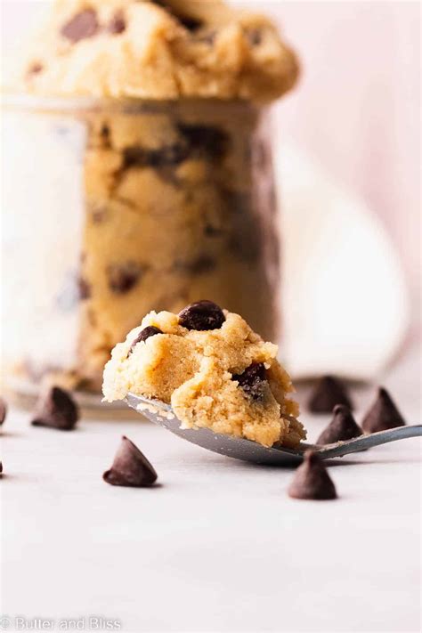 Edible Gluten Free Chocolate Chip Cookie Dough - Butter and Bliss