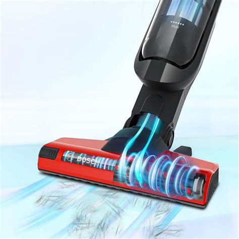 Bosch BCH86PETGB Cordless Pet Vacuum Cleaner in Red - 60 Minute Run Time | Designed for Pet Hair ...