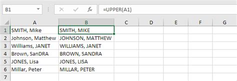 Change Case in Excel