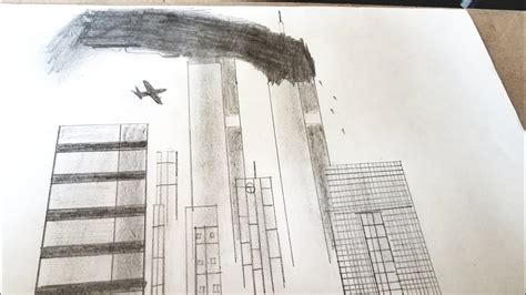 Twin Towers 911 Drawing