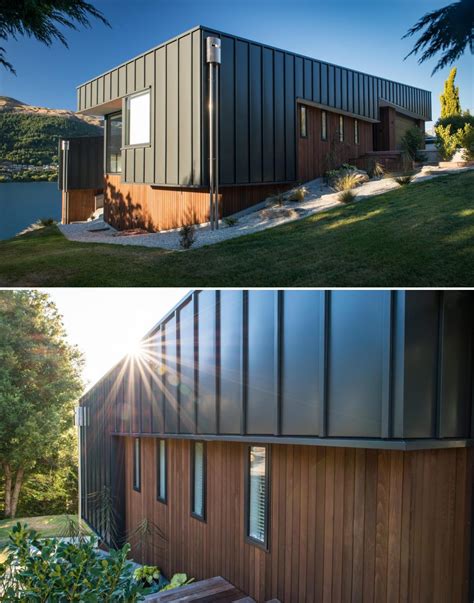 This Hillside Home With Black Metal Siding Was Designed To Maximize The ...