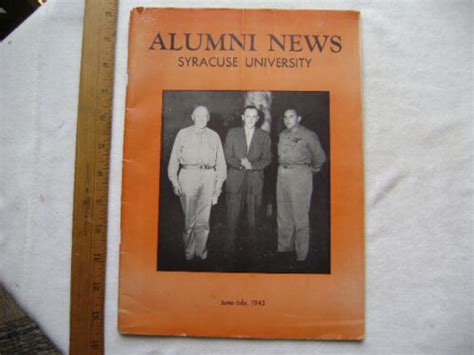 1943 Syracuse University Alumni News Magazine. | eBay