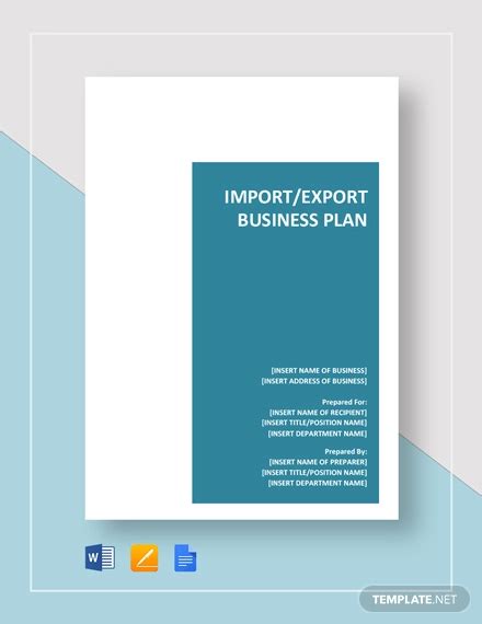 Import/Export Business Plan - 9+ Examples, Format, Pdf