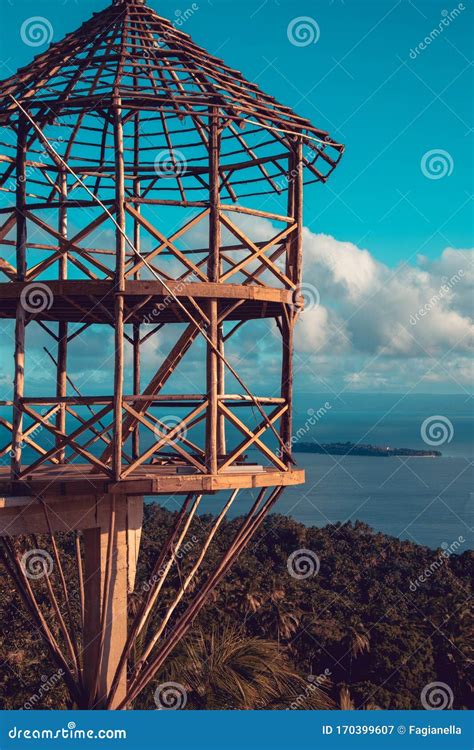 Wooden Gazebo in Construction Stock Image - Image of wooden, materials ...