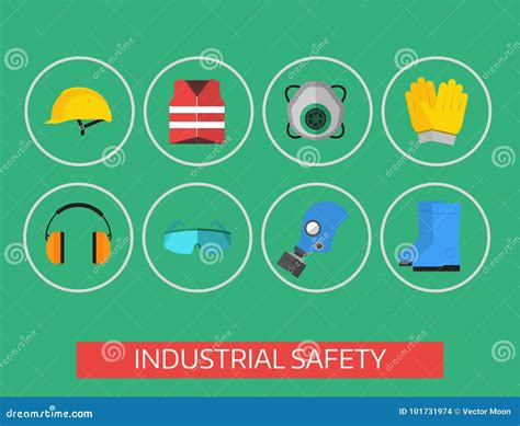 El Engranaje Industrial De La Seguridad Equipa La Protección Plana Del Cuerpo Del Ejemplo Del ...