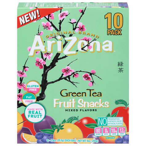 Save on AriZona Fruit Snacks Green Tea Mixed Flavors - 10 ct Order ...