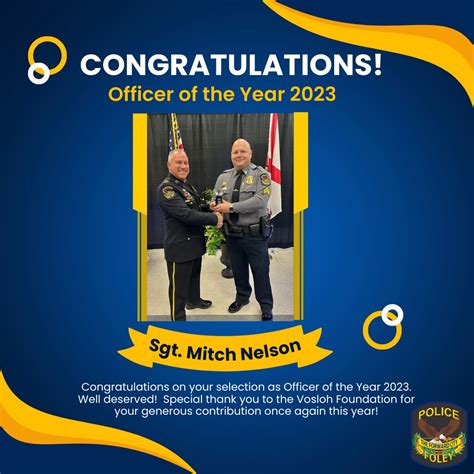 Congratulations!! Sgt. Mitch... - Foley Police Department