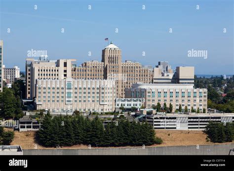 View of Harborview Medical Center from Smith Tower Seattle Washington ...