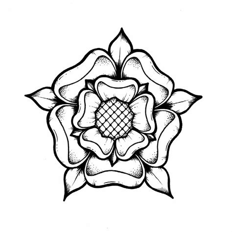 Tudor Rose Drawing at GetDrawings | Free download