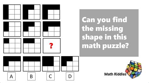 Math Riddles: Solve Difficult Missing Shapes Puzzles