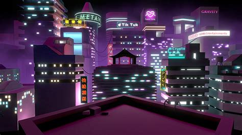 Cyberpunk City Buildings | Baked - Buy Royalty Free 3D model by ...