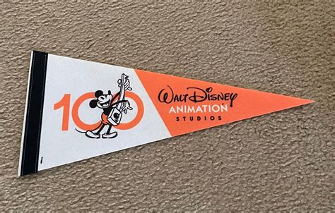 D23 2022 WALT DISNEY ANIMATION STUDIOS 100 YEARS PENNANT BRAND NEW | eBay