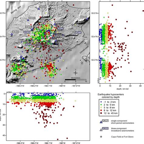 Shaded‐relief map of the Okmok volcano (Umnak Island, Alaska) and its... | Download Scientific ...