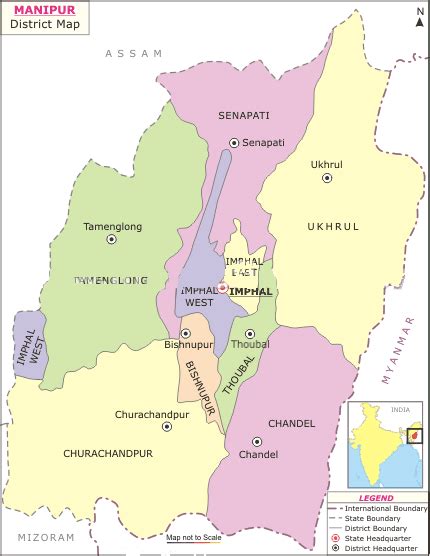 Map Of India: Manipur-district-map