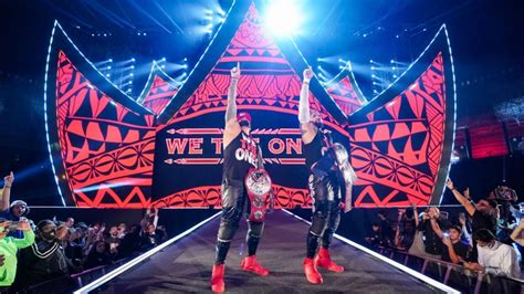 The Usos Entrance At Crown Jewel 2022 In Saudi Arabia - YouTube