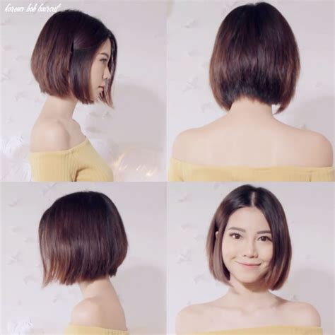 8 Korean Bob Haircut | Asian short hair, Short hair styles, Thick hair styles