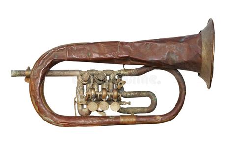 Old Broken Trumpet - Isolated Stock Image - Image of isolated, music: 6900909