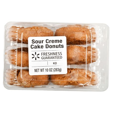 Freshness Guaranteed Sour Creme Cake Donuts, 10 oz, 6 Count - Walmart.com - Walmart.com