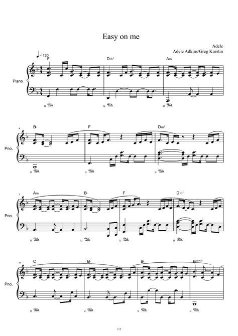 Easy On Me (arr. Adele Adkins) Sheet Music | Adele | Piano Solo