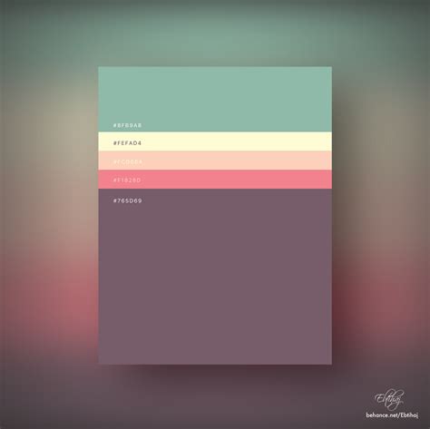 Minimalist Color Palettes 2018 :: Behance