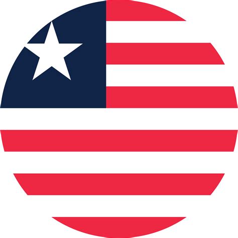 Circle flag of Liberia. 11571317 PNG