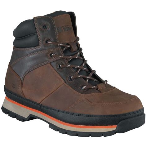 Women's Rockport Works® Alpharon Steel Toe Work Hiking Boots, Brown - 580277, Hiking Boots ...