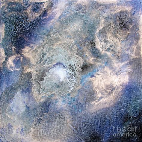 Blue Energy Cosmic Flower Painting by MayaSunn Artist | Fine Art America