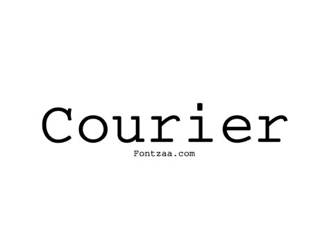 Courier Font - Fontzaa - Exclusive Fonts Library