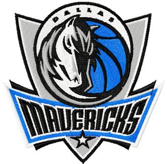 Dallas Mavericks Logo machine embroidery design