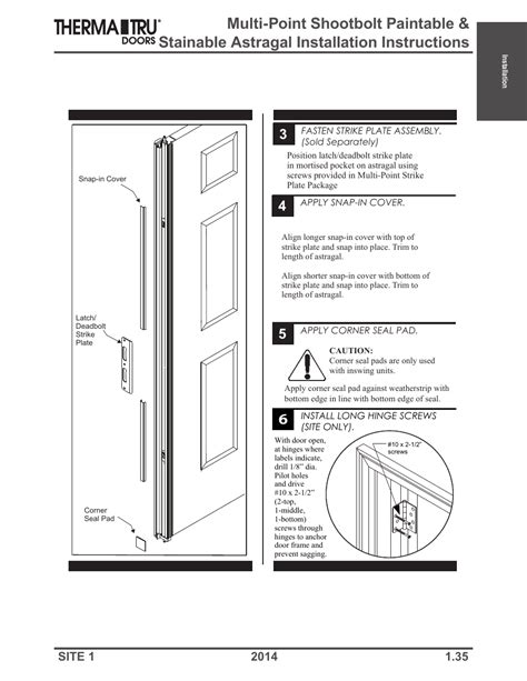 Therma-Tru Doors Installation User Manual | Page 35 / 76