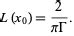 Lorentzian Function -- from Wolfram MathWorld