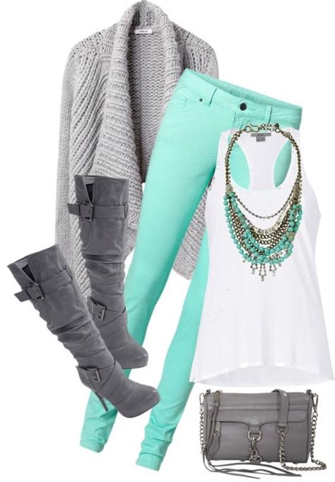 LOVE this outfit! Green&Gray - Street Fashion, Casual Style, Latest Fashion Trends | Fashion ...