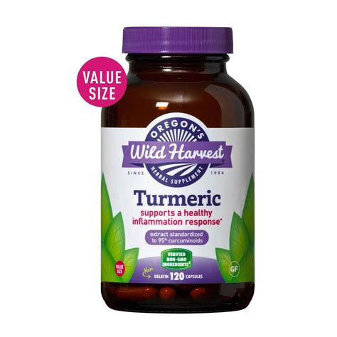 Oregon's Wild Harvest Turmeric 120 capsules in 2022 | Wild harvest, Turmeric, Turmeric for ...