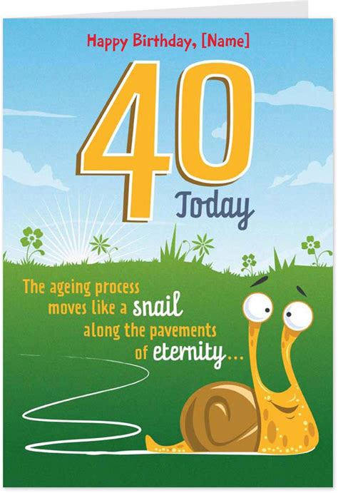 AMSBE - Free Funny Personalised 40th Birthday Cards, eCards