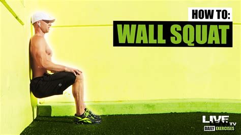 How To Do A WALL SQUAT | Exercise Demonstration Video and Guide - YouTube