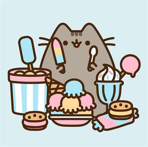 Pusheen Box on Instagram: “July is Month! What's your favorite flavor?, pusheen eating HD ...