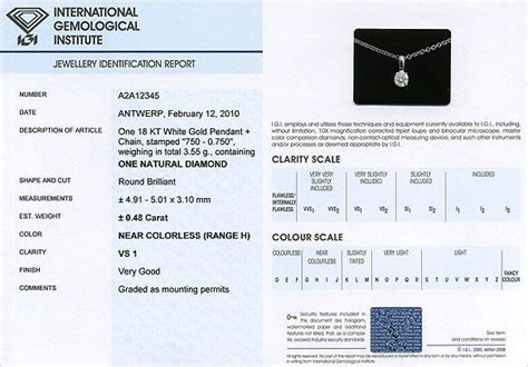 Igi Jewelry Certification - Smart4K Design Ideas | Bezel set diamond, Diamond color scale ...