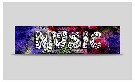 Music Banner. Vector Template with Lettering. Stock Vector ...