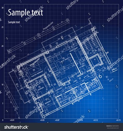 Architecture Grid Blueprint Background Sample Stock Vector (Royalty Free) 598950995 | Shutterstock