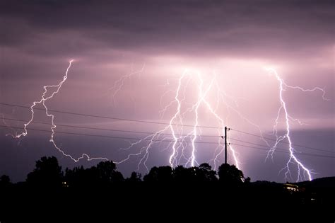 Lightning Storm Clouds from the sky image - Free stock photo - Public ...