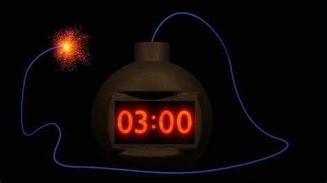 3 Minute Timer Bomb 💣 | 3D Timer - YouTube