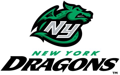 New York Dragons Logo - Unused Logo - Arena Football League (Arena FL) - Chris Creamer's Sports ...