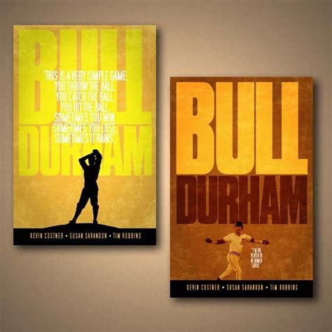 BULL DURHAM Movie Quote Poster COMBO Pack Free Shipping w/