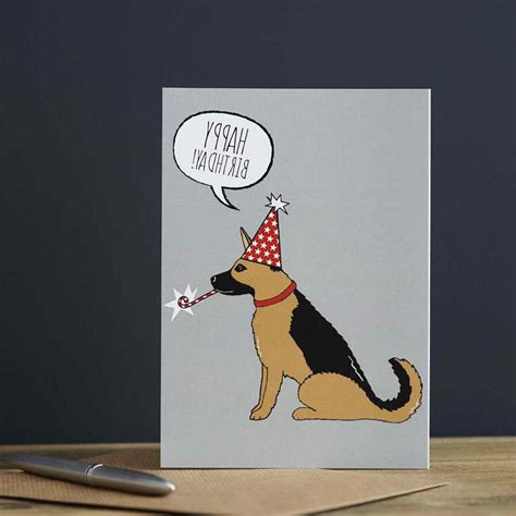 German Shepherd Birthday Card | PETSIDI