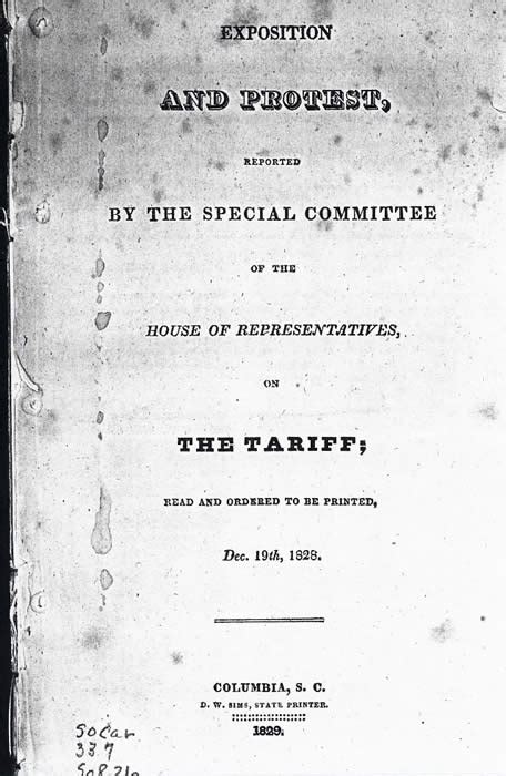 1832 - Nullification Crisis - Sam