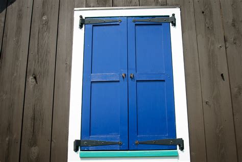 Blue Window Shutters Free Stock Photo - Public Domain Pictures