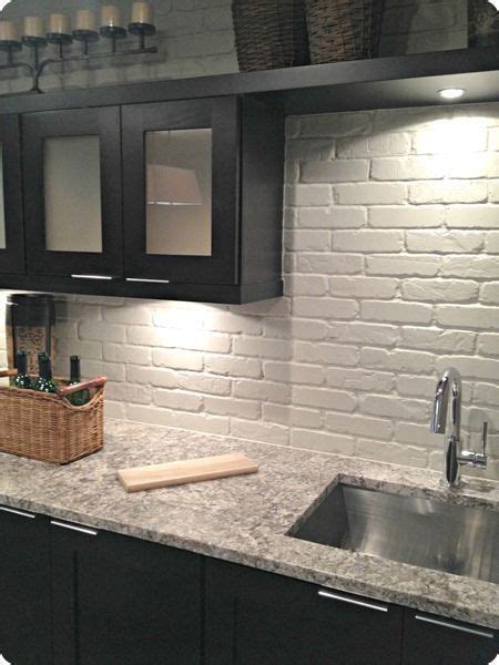 Faux Brick Kitchen Backsplash – Things In The Kitchen