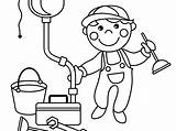 Plumber Coloring Page Supercoloringcom Sketch sketch template